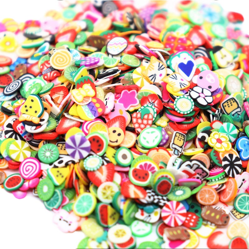 TCOTBE 2000 Pcs Fruit Polymer Slices,Fruit Slime Supplies Charms Acessories Add ins Clay DIY Nail Art,Charms Making Kit Decoration Arts Crafts - Image 4